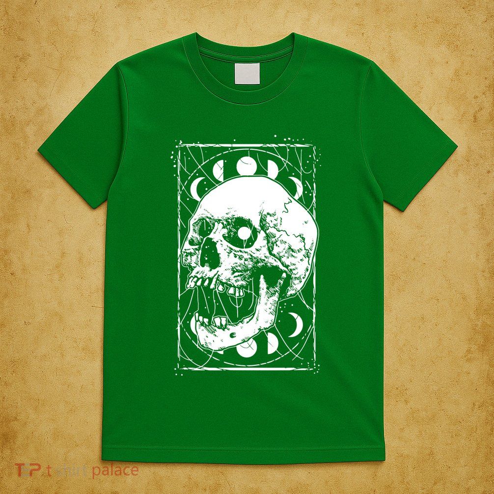 Skull Moon Phases Pastel Goth Gothic Occult Wicca T-Shirt