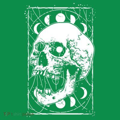 Skull Moon Phases Pastel Goth Gothic Occult Wicca T-Shirt