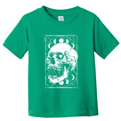 Skull Moon Phases Pastel Goth Gothic Occult Wicca Toddler T-Shirt