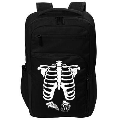 Skeleton Maternity Pizza & Beer Black Impact Tech Backpack