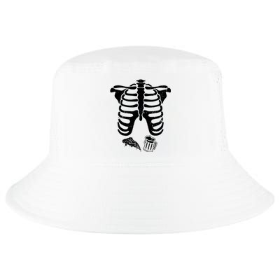 Skeleton Maternity Pizza & Beer Black Cool Comfort Performance Bucket Hat