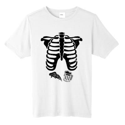 Skeleton Maternity Pizza & Beer Black Tall Fusion ChromaSoft Performance T-Shirt