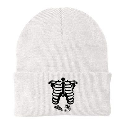 Skeleton Maternity Pizza & Beer Black Knit Cap Winter Beanie