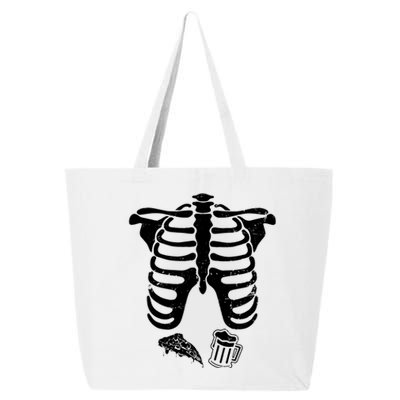 Skeleton Maternity Pizza & Beer Black 25L Jumbo Tote