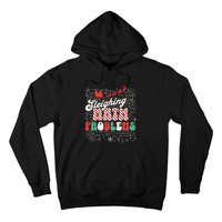 Sleighing Math Problems Funny Christmas Math Teacher Santa Hoodie