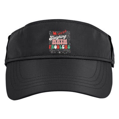 Sleighing Math Problems Funny Christmas Math Teacher Santa Adult Drive Performance Visor
