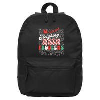 Sleighing Math Problems Funny Christmas Math Teacher Santa 16 in Basic Backpack