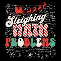 Sleighing Math Problems Funny Christmas Math Teacher Santa 16 in Basic Backpack