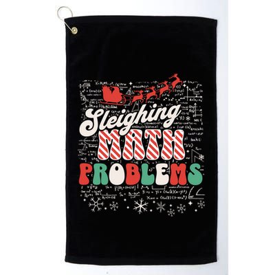 Sleighing Math Problems Funny Christmas Math Teacher Santa Golf Towel