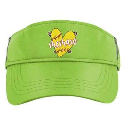 Softball Memaw Proud Softball Player Memaw Great Gift Adult Drive Performance Visor