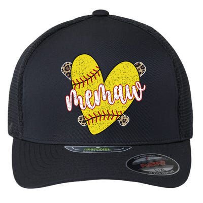 Softball Memaw Proud Softball Player Memaw Great Gift Flexfit Unipanel Trucker Cap