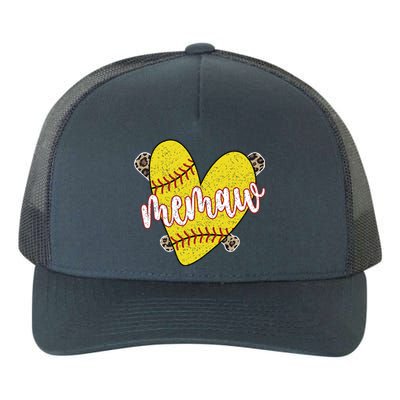 Softball Memaw Proud Softball Player Memaw Great Gift Yupoong Adult 5-Panel Trucker Hat