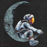 Space Moon Planets Astronomy Astronaut 7 Panel Mesh Trucker Snapback Hat