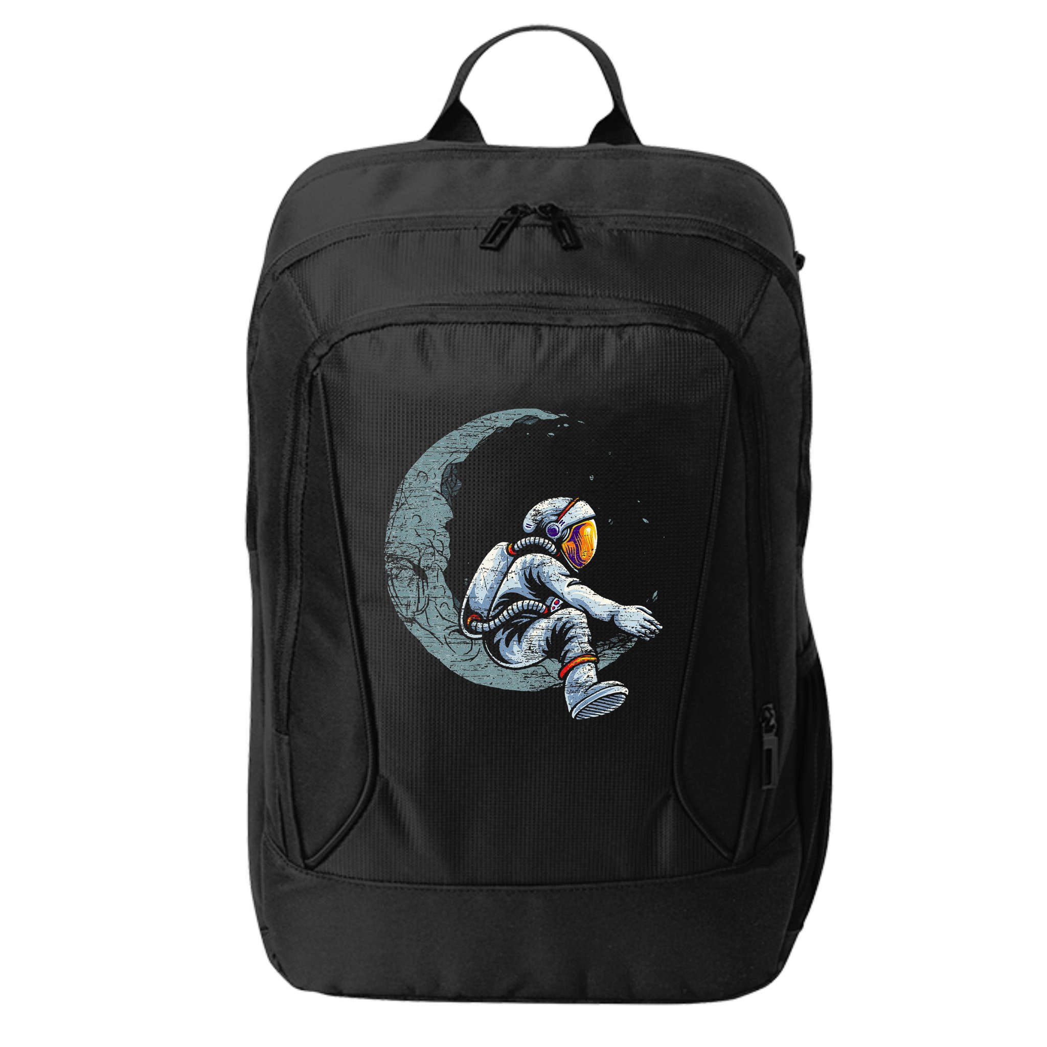 Space Moon Planets Astronomy Astronaut City Backpack