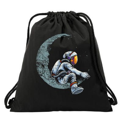 Space Moon Planets Astronomy Astronaut Drawstring Bag