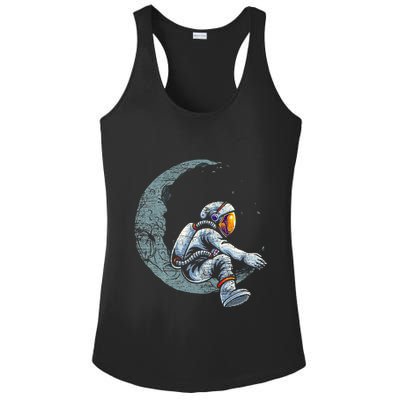 Space Moon Planets Astronomy Astronaut Ladies PosiCharge Competitor Racerback Tank