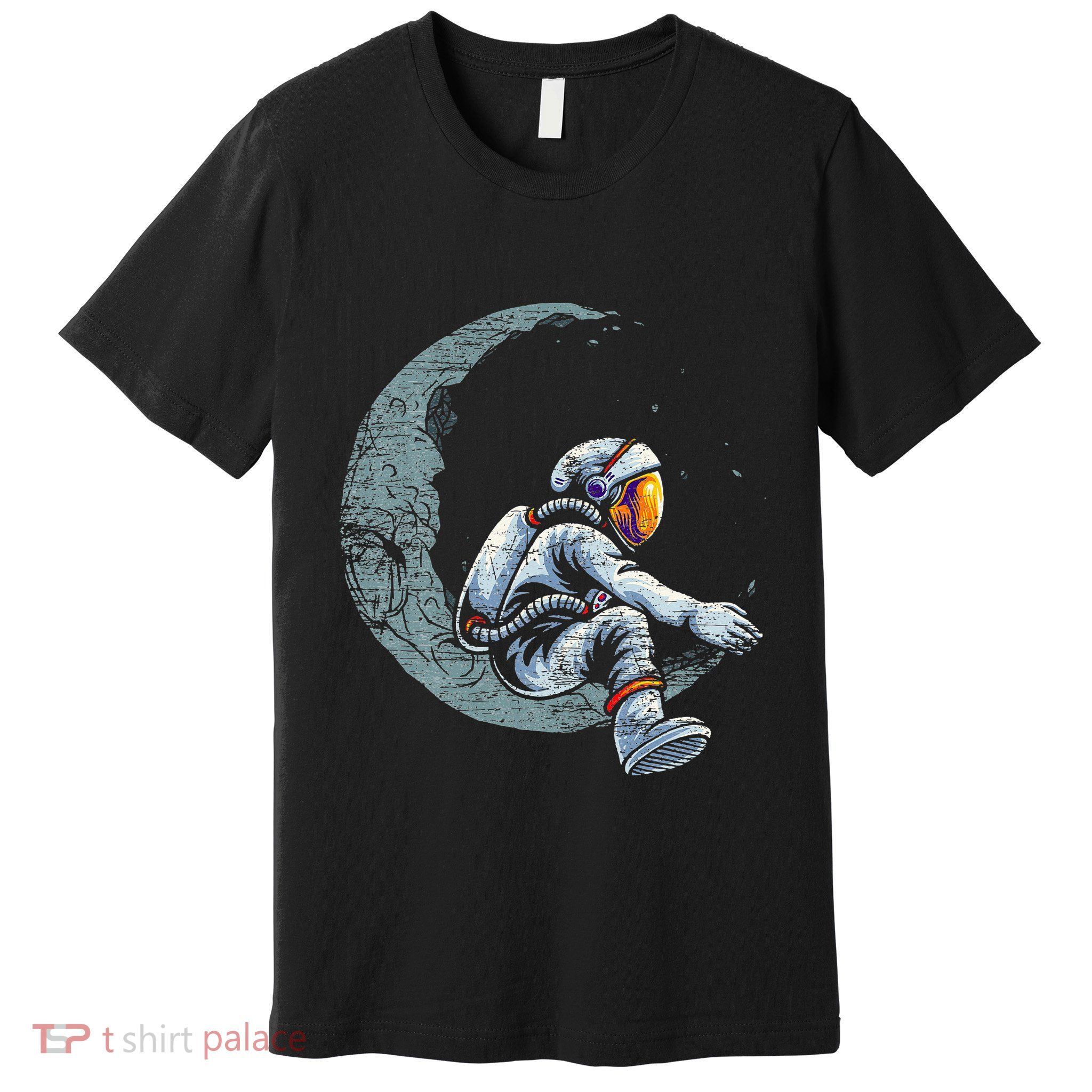 Space Moon Planets Astronomy Astronaut Premium T-Shirt