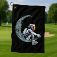 Space Moon Planets Astronomy Astronaut Golf Towel