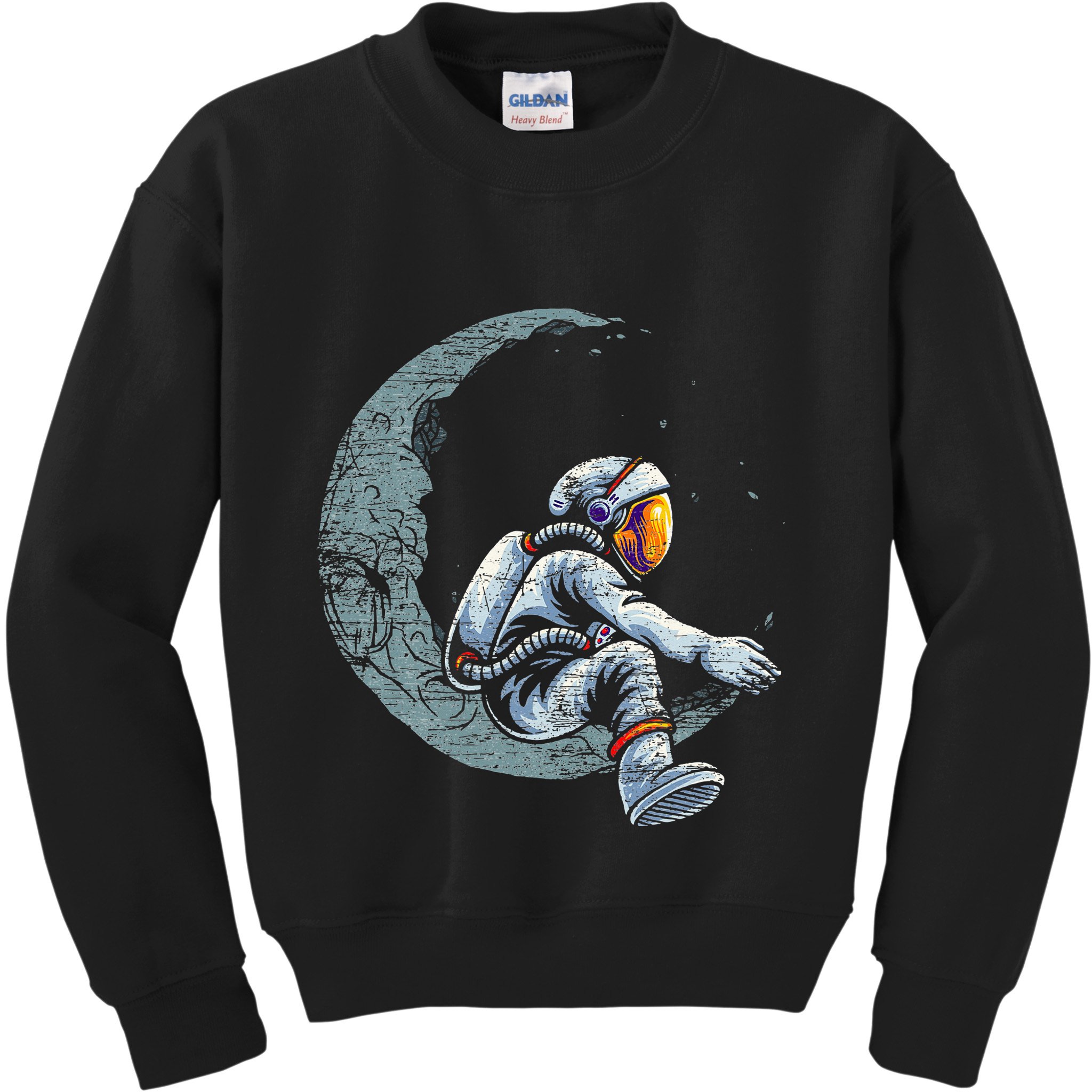 Space Moon Planets Astronomy Astronaut Kids Sweatshirt