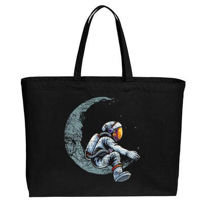 Space Moon Planets Astronomy Astronaut Cotton Canvas Jumbo Tote