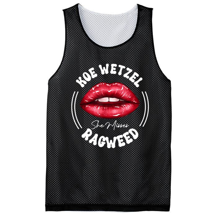 She Misses Quote Koe Wetzel Ragweed Men WShe Misses Quote Koe Wetzel Ragweedomen Mesh Reversible Basketball Jersey Tank