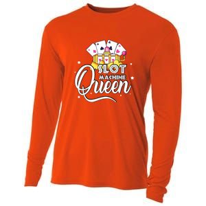 Slot Machine Queen Casino Gambling Cute Funny Cooling Performance Long Sleeve Crew