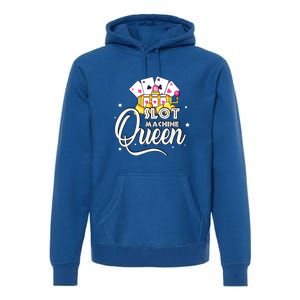 Slot Machine Queen Casino Gambling Cute Funny Premium Hoodie