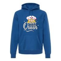 Slot Machine Queen Casino Gambling Cute Funny Premium Hoodie