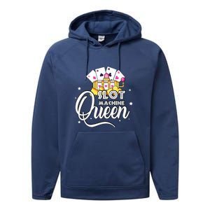 Slot Machine Queen Casino Gambling Cute Funny Performance Fleece Hoodie