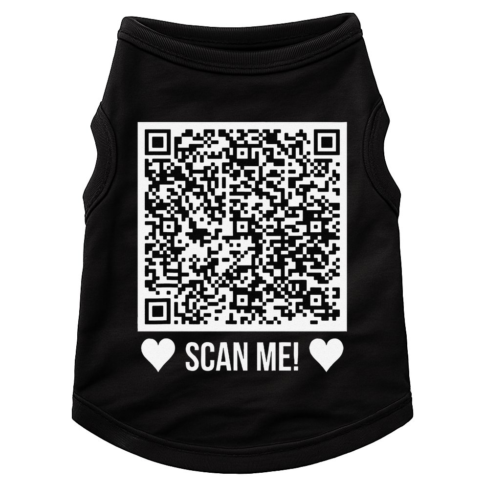 Scan Me! Qr Scan Me Original Proposal Engagement Gif Doggie Tank
