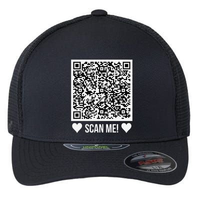 Scan Me! Qr Scan Me Original Proposal Engagement Gif Flexfit Unipanel Trucker Cap
