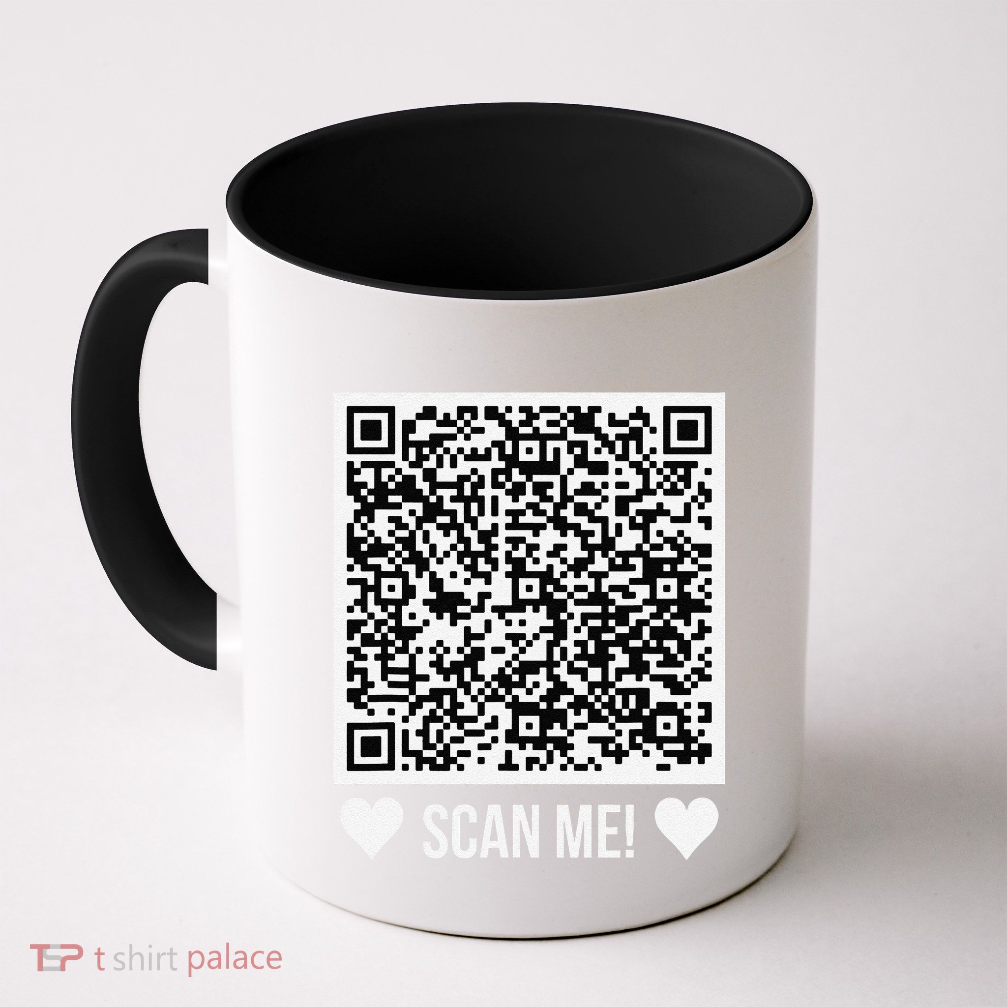 Scan Me! Qr Scan Me Original Proposal Engagement Gif Mug