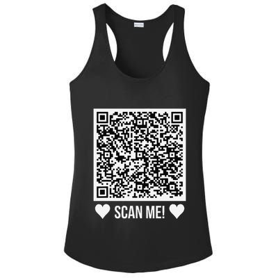 Scan Me! Qr Scan Me Original Proposal Engagement Gif Ladies PosiCharge Competitor Racerback Tank