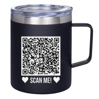 Scan Me! Qr Scan Me Original Proposal Engagement Gif 12oz Stainless Steel Coffee Mug