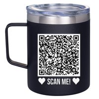 Scan Me! Qr Scan Me Original Proposal Engagement Gif 12oz Stainless Steel Coffee Mug