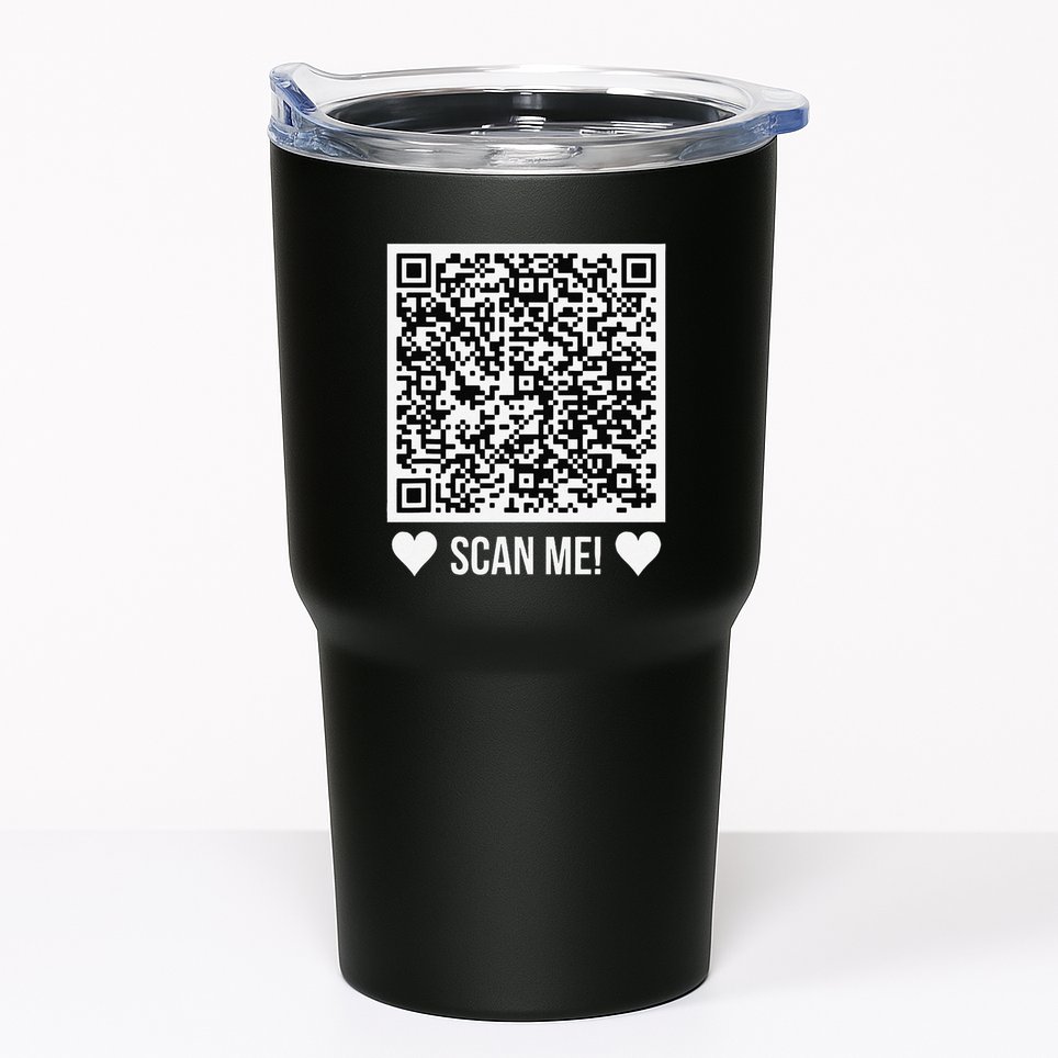 Scan Me! Qr Scan Me Original Proposal Engagement Gif Tumbler