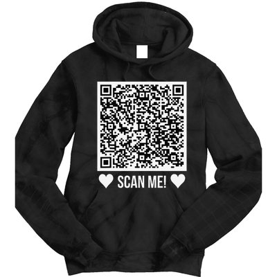 Scan Me! Qr Scan Me Original Proposal Engagement Gif Tie Dye Hoodie