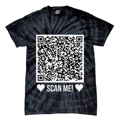 Scan Me! Qr Scan Me Original Proposal Engagement Gif Tie-Dye T-Shirt