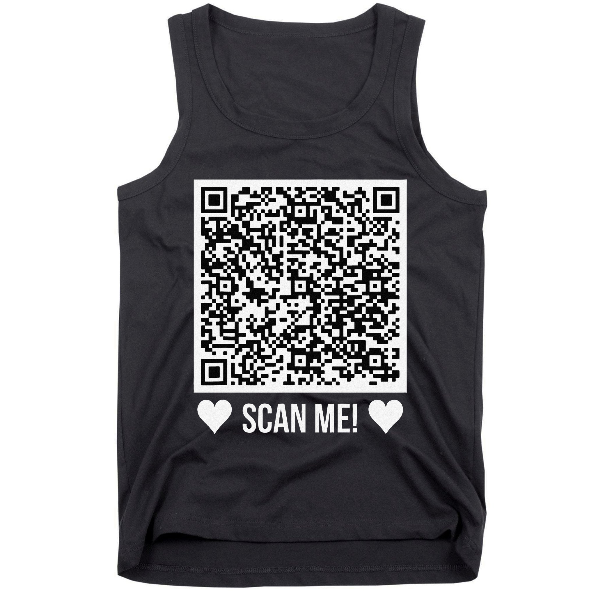 Scan Me! Qr Scan Me Original Proposal Engagement Gif Tank Top