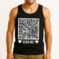 Scan Me! Qr Scan Me Original Proposal Engagement Gif Tank Top