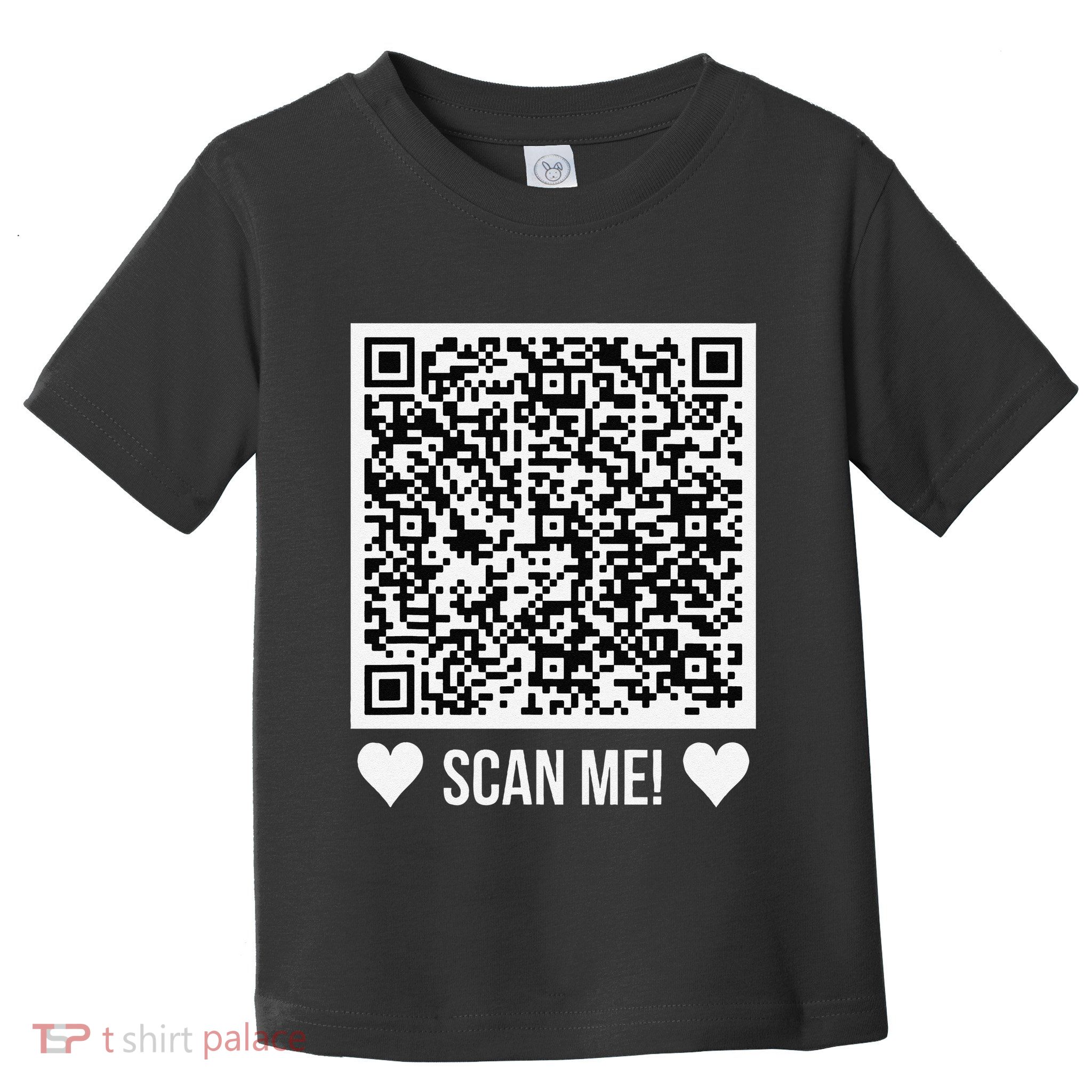 Scan Me! Qr Scan Me Original Proposal Engagement Gif Toddler T-Shirt