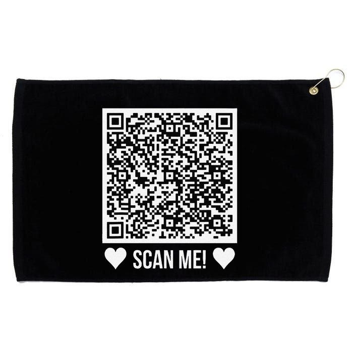 Scan Me! Qr Scan Me Original Proposal Engagement Gif Grommeted Golf Towel