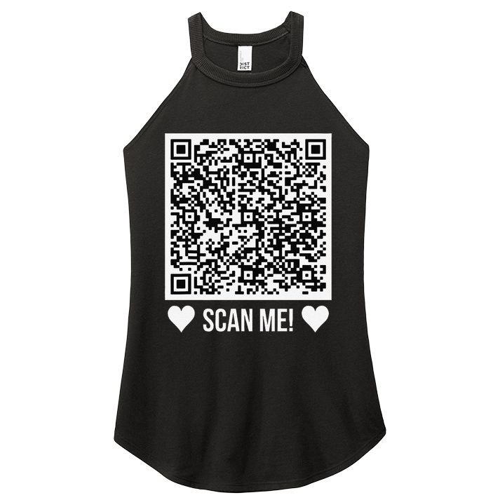 Scan Me! Qr Scan Me Original Proposal Engagement Gif Women's Perfect Tri Rocker Tank