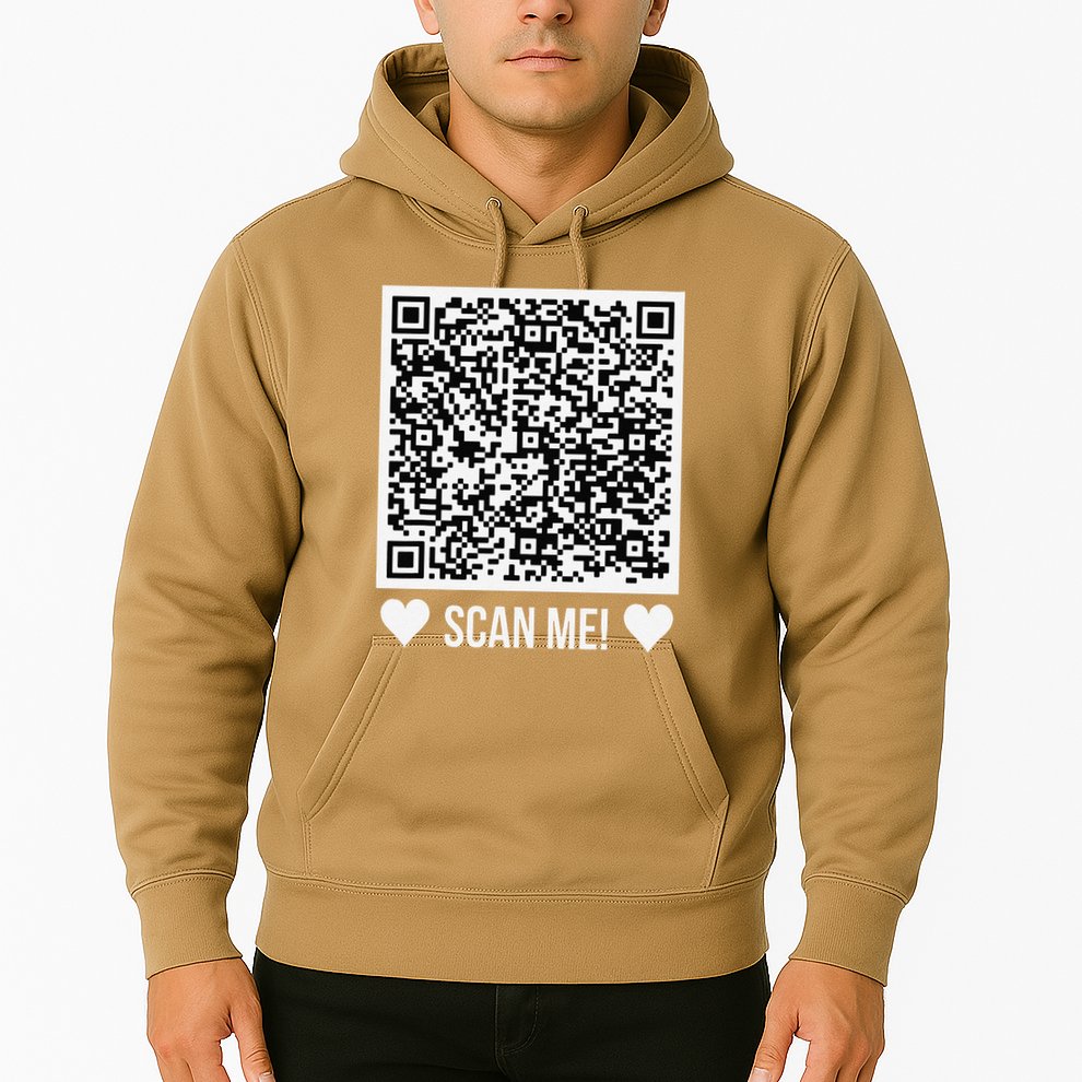 Scan Me! Qr Scan Me Original Proposal Engagement Gif Hoodie