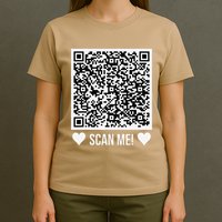 Scan Me! Qr Scan Me Original Proposal Engagement Gif T-Shirt