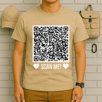 Scan Me! Qr Scan Me Original Proposal Engagement Gif T-Shirt