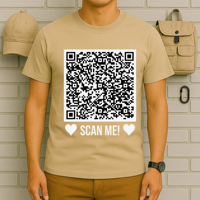 Scan Me! Qr Scan Me Original Proposal Engagement Gif T-Shirt
