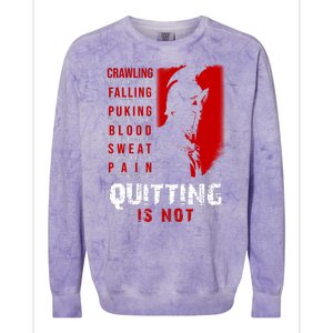 Spartan Motivational Quote Colorblast Crewneck Sweatshirt