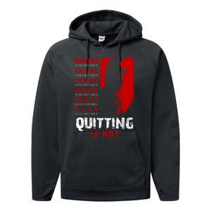 Spartan Motivational Quote Performance Fleece Hoodie