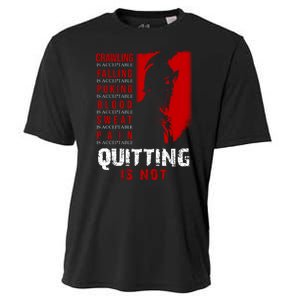 Spartan Motivational Quote Cooling Performance Crew T-Shirt